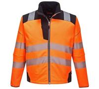 Portwest Veste Softshell T402 PW3 Haute visibilité Orange/Noir Taille L