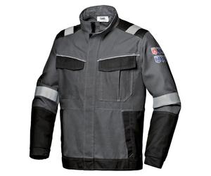 Veste de protection Sir Safety Polytech Plus 2/2, ignifuge, classe 2 pour arcs électriques, bande réfléchissante, XS, anthracite/noir
