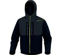 Veste de travail à capuche déperlante Softshell HORTEN 2 noir et jaune - S DELTA PLUS