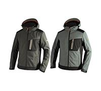 Diadora Veste de travail Softshell Tech Carbon Déperlante Gris asphalte L