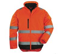 Coverguard Veste haute visibilité HIWAY 2 en 1 manches amovibles Orange fluo/Noir XXL