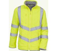 Veste de travail haute visibilité déperlante hiver Yoko Kensington Jaune 3XL