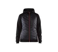 Veste de travail matelassée Femme BLAKLADER HYBRIDE - Noir - Rouge Fluo XL