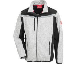 Veste de travail NITRAS Motion TEX Plus - Veste Softshell tricotée robuste unisexe Gris / Noir 2XL
