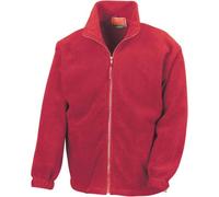 Veste de travail polaire zippée Result Rouge M