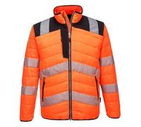 Veste de travail - PORTWEST - BAFFLE - Haute visibilité - Doublée et rembourrée - Bandes réfléchissantes S