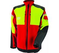Veste de travail rouge INFINITY en stretch avec manches amovibles - SOLIDUR - INVERE