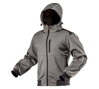 NEO TOOLS Softshell Jacket - Veste coupe-vent - Softshell imperméable - Veste de travail softshell avec capuche amovible - Taille S