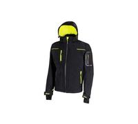 U-Power Veste de travail Softshell SPACE - Hydrofuge, respirante, coupe-vent - Noire TL