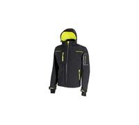 veste de travail space softshell impermeable black carbon de m - U-power