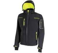 veste de travail space softshell impermeable black carbon u-power de s - U-power