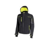 VESTE DE TRAVAIL SPACE SOFTSHELL IMPERMEABLE BLACK CARBON U-POWER - L