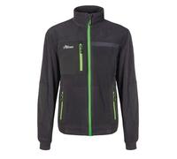 Veste De Travail Zippée Micropolaire Pour Homme - Upfu225 - Gris Asphalte Et Vert