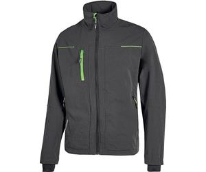 Veste en tissu U-Power Pluton Lady, couleur : gris asphalte/vert, taille : XL