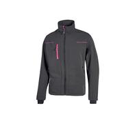 Veste en tissu U-Power Pluton Lady, couleur : gris fuchsia, taille : XS