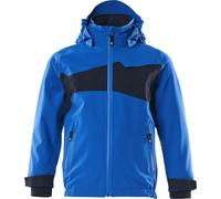 Veste Hard Shell pour enfants bleu azur/bleu noir, taille 152 MASCOT 18901-249-91010
