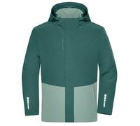 Veste Hardshell Bicolore - Unisexe - Jn1878 - Vert Industriel Et Vert Brumeux