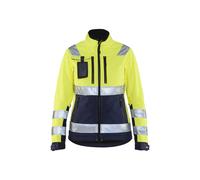 Veste impermÃ©able rÃ©flÃ©chissante femme Blaklader Jaune M