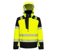 Veste Imperméable à Capuche Haute Visibilité Pw3 (3l) - Taille S - Jaune/noir - Portwest
