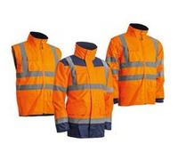 Parka 4 en 1 KANATA - parka + veste thermique - orange et bleu marine - 3XL Coverguard