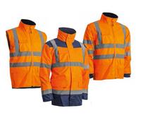Veste KANATA PU HI-VIZ 3M orange fluo/marine TL COVERGUARD 7KANOL