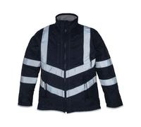 Veste Matelassée Sécurité Haute Visibilité - Hvw706 - Bleu Marine