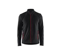 Blakläder Veste micropolaire 47651010 avec rabat coupe-vent noir/rouge M