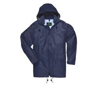 Portwest Veste de pluie S440 Classic Imperméable Coupe-vent PVC Bleu marine Taille S