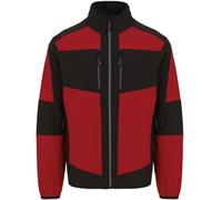 Veste Softshell Bicolore - Rga753 - Rouge Et Noir