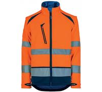 Veste Softshell haute visibilité coupe vent et déperlante LONG LIFE - orange XL T2S