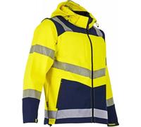 Veste Softshell Hv Manches Amovibles Haute Visibilité Et Polyvalence 2-en-1 - Lebeurre - Lma