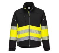 Portwest PW375 Veste Softshell PW3 Haute Visibilité Classe 1 Noir/jaune - Taille XS