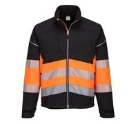 Veste Softshell Pw3 Haute Visibilité Classe 1 Couleur : Noir/orange Taille Xxl - Portwest