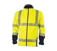 Veste Softshell STATION ACCESS HI-VIZ jaune fluo/bleu marine T2XL - - 7STAYXXL