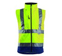 Veste Softshell STATION bleu marine/jaune - COVERGUARD - MO70630 M
