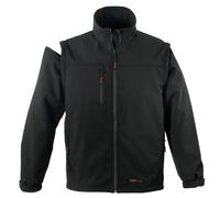 Coverguard Workwear Veste de travail YANG 2 en 1 Softshell micropolaire chaude Noir