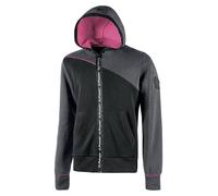 Veste sweat à capuche U-Power Jupiter Lady, couleur : gris fuchsia, taille : XL
