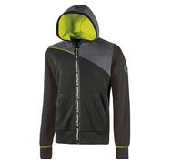 Veste sweat à capuche U-Power Jupiter Lady, couleur : noir carbone, taille : S