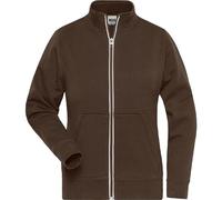 Veste Sweat Zippée Workwear - Femme - Jn1809 - Marron