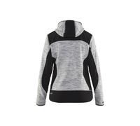 Veste tricotée à capuche femme 4931 Gris chiné/Noir Blaklader - 493121179099 L