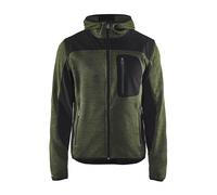 Blakläder Veste tricotée à capuche 49302117 Softshell Vert armée/Noir XXL