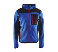 Blakläder Veste tricotée 49302117 softshell à capuche Bleu roi/noir S