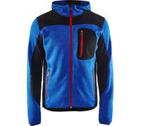 Veste tricotée BLAKLADER à capuche T.XS - BLEU ROI/NOIR - 493021178599-XS