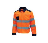 Veste U-Power Glare, couleur : orange fluo, taille : M