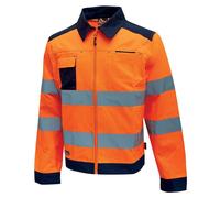 Veste U-Power Gleam, couleur : orange fluo, taille : XL