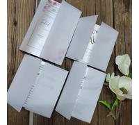 Vestes enveloppantes en vélin transparent de taille personnalisée, 50 pièces, pour A5,A6,5 "X7", carré 5 "X 5", 5.25" X 5.25 ", 6 "X6", enveloppe de cartes d'invitation de mariage for A5 card