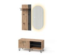 Vestiaire Amber, 43x110cm 3 pièces, Chêne Wotan, Vicco 57344