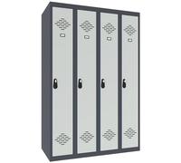 Vestiaire Avantage Industrie Propre Monobloc - Largeur 120 cm - Gris