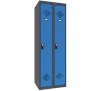 Vestiaire Avantage Industrie Propre Monobloc - Largeur 60 cm - Bleu