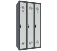 Vestiaire Avantage Industrie Propre Monobloc - Largeur 90 cm - Gris